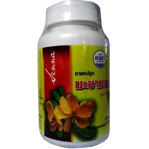 Капсулы Сенны, мягкое слабительное, Kongkaherb Senna Capsule, 100 капсул, Таиланд