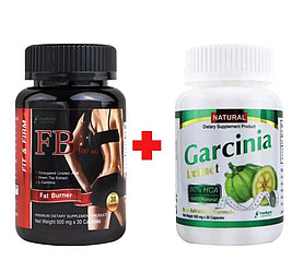 Сет для похудения Natural Garcinia Extract + FB 500mg Fat Burner Morikami Laboratories 30 + 30 капсул. Таиланд
