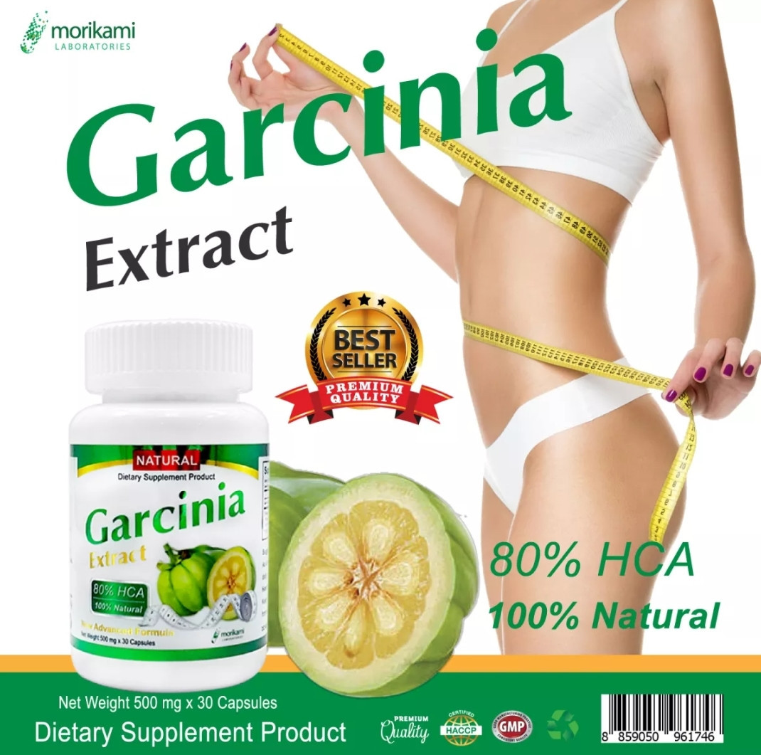 Капсулы для похудения Гарциния Камбоджийская Natural Garcinia Extract Morikami Laboratories 30 капсул. Таиланд