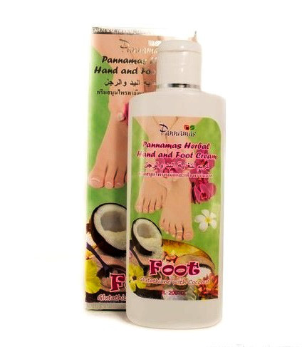 Крем кокосовый для рук и ног Pannamas Herbal Hand & Foot Cream, 200 мл., Таиланд