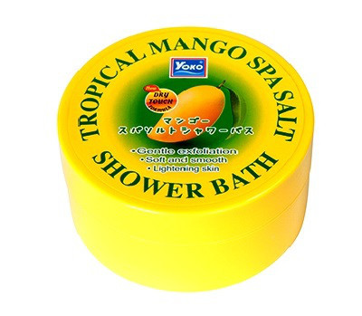 Солевой спа-скраб для тела Yoko Tropical Mango Spa Salt Shower Bath, 240 гр., Таиланд