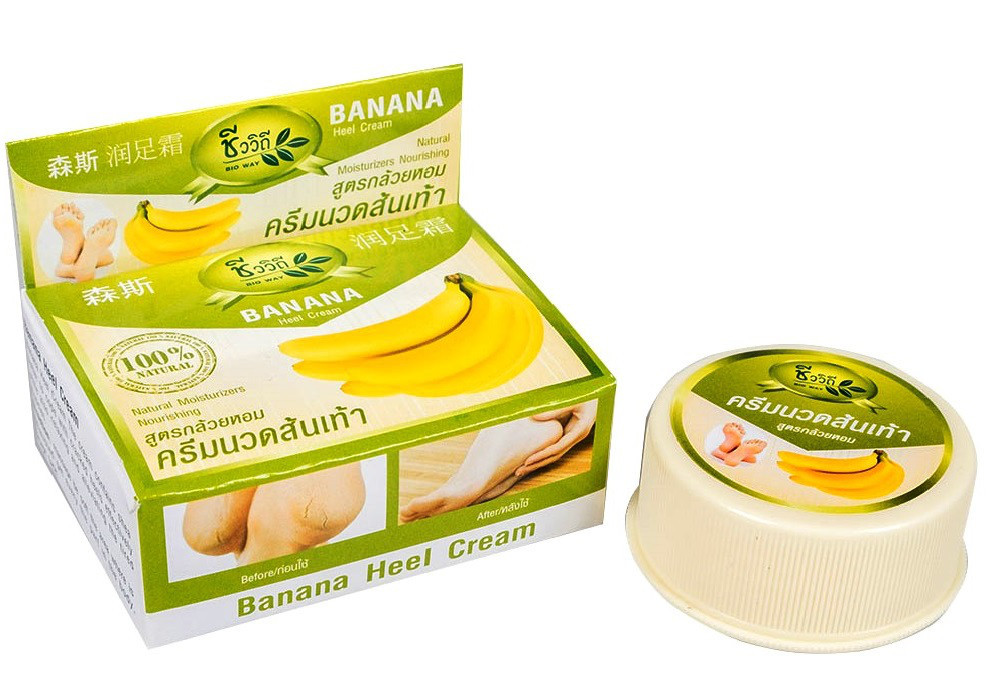 Крем питательный, для ног, коленей и локтей с экстрактом Банана Bio Way Banana Massage Balm, 30 гр., Таиланд