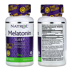 Препарат для нормализации сна Natrol Advanced Melatonin Calm Sleep, 3 mg / 5 mg / 10 mg США