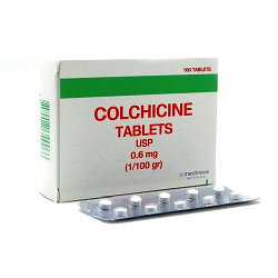 Капсулы от подагры и отложения солей с Колхицином Colchicine Tablets USP 0,6mg. 100 табл. Таиланд