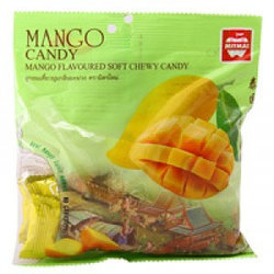 Тайские жевательные конфеты с соком Манго, MitMai Mango Shewy Candy, 110 гр., Таиланд