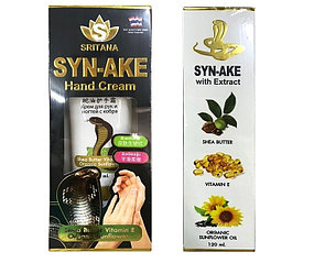 Крем для рук с экстрактом Кобры и Витамином E Sritana Syn-Ake Hand Cream, 120 мл., Таиланд