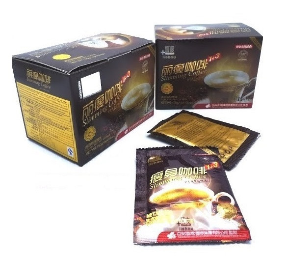 Кофе для похудения Лишоу / Lishou Slimming Coffe 3 in 1, 10 гр x 15 шт., Таиланд