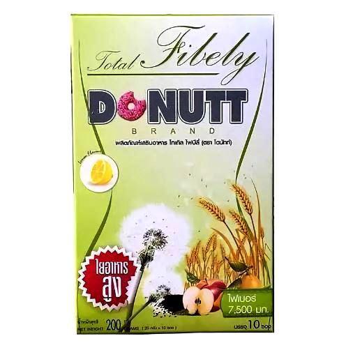 Растительная клетчатка для похудения и очищения организма Donutt Detox Total Fibely, Таиланд