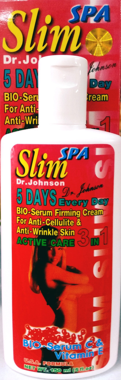 Антицеллюлитный, жиросжигающий крем Slim Dr.Johnson 5 Days Every Day Bio-Serum Firming Cream, 150 мл., Таиланд