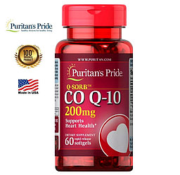 Препарат для сердечно-сосудистой системы с Коэнзимом Puritan's Pride Q-SORB™ Co Q-10 200 mg. США