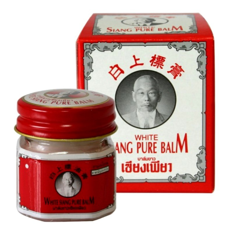 Бальзам тайский белый, Siang Pure White Balm, 12 гр., Таиланд