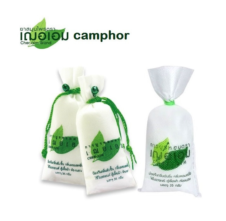 Камфора кристаллическая натуральная Camphor Cher-Aim Brand, 3 шт. × 35 гр.Таиланд