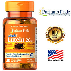 Лютеин для зрения с Зеаксантином Lutein with Zeaxanthin, Puritan's Pride, 20 мг. США