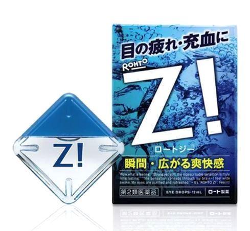Японские глазные капли с мощным освежающим эффектом Rohto Z!, 12 мл. Япония