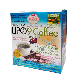 Кофе для похудения Lipo 9, 150 гр, Таиланд /Lipo 9 Slim Burn Coffee