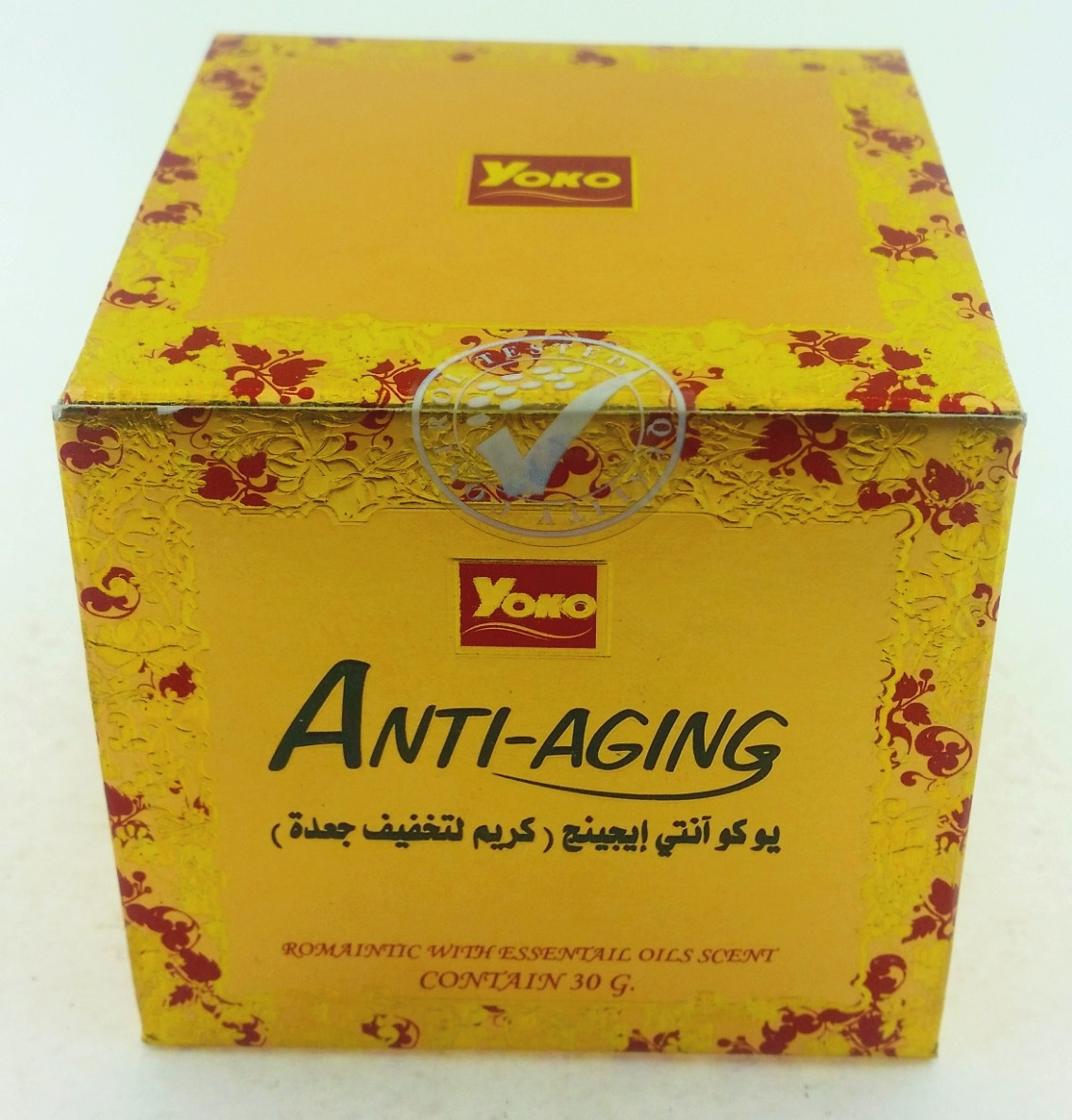Антивозрастной крем для лица Yoko Anti - Aging & Q10, Таиланд, 30 гр