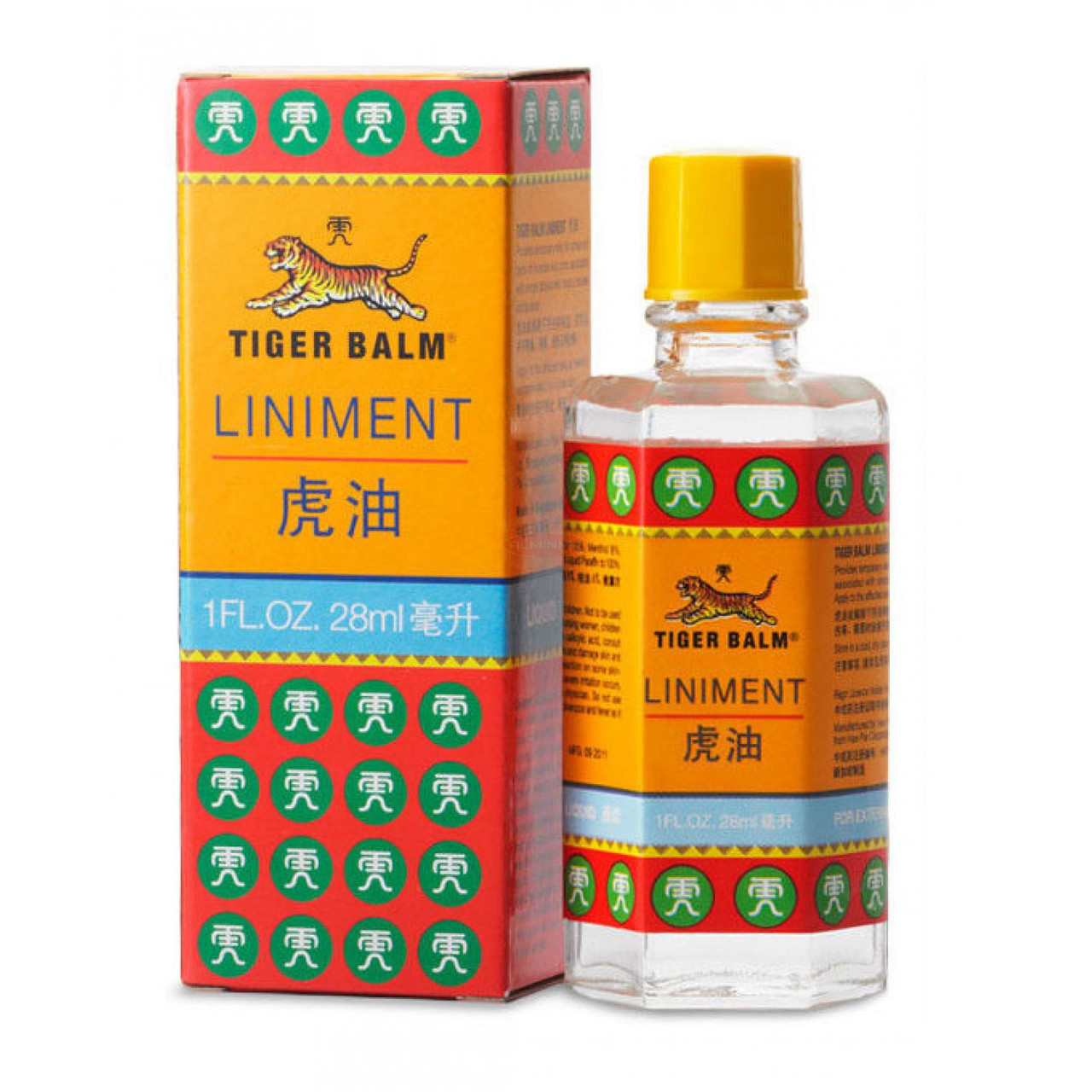 Тайский бальзам жидкий Тигр, 28 мл. / Tiger Balm Liniment Oil, 28 ml., Таиланд