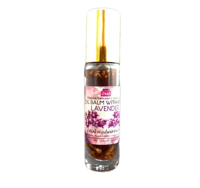 Бальзам масляный роликовый с Лавандой Banna Balm With Lavender, Таиланд