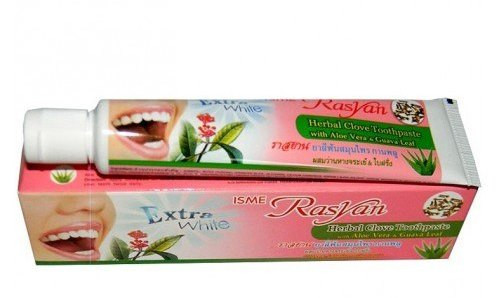 Isme Розовая Травяная зубная паста отбеливающая 30 г Таиланд / Isme Rasyan Herbal Clove Toothpaste 30 g