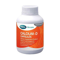 Кальций+Витамин D3 Mega We Care Calcium-D Capsules, 60 шт. Таиланд