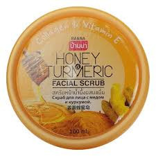 Скраб для Лица "Мед и Турмерик" 100 мл / Banna Honey&Turmeric Scrub Face 100 ml