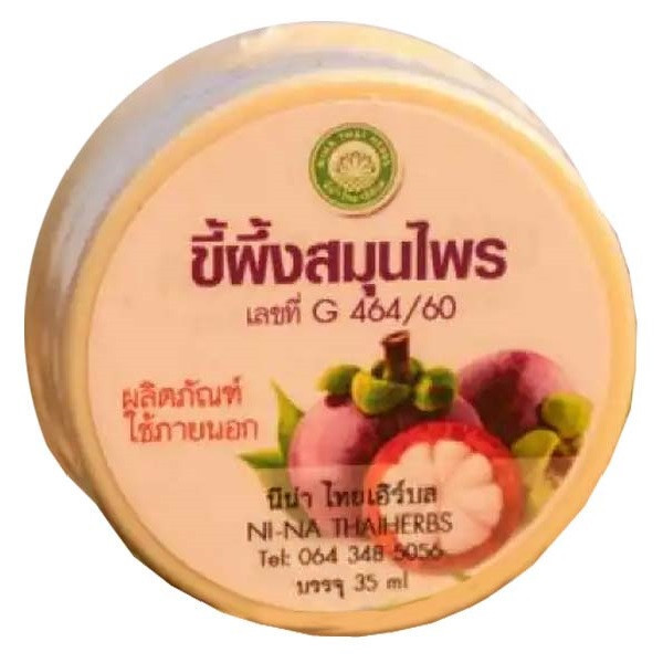 Мангостиновый воск от грибковых заболеваний и проблемной кожи Mangosteen Wax Ni-Na Thaiherbs, 35 мл., Таиланд