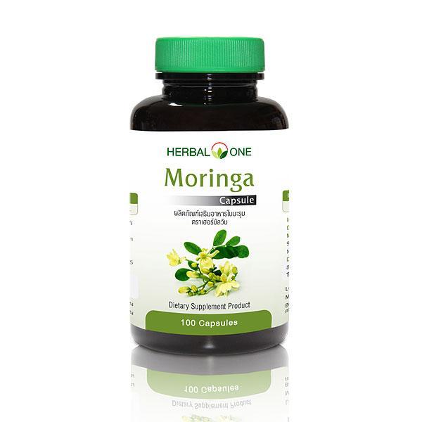Капсулы для общеукрепляющего действия и имунной системы Моринга Moringa Capsule Herbal One, Таиланд