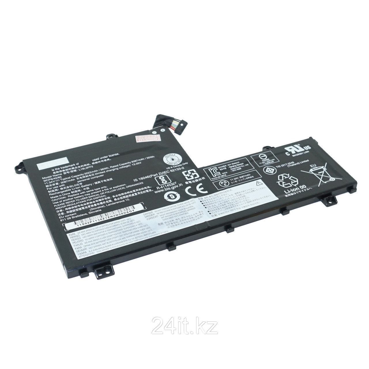 Аккумулятор L19M3PF2 для ноутбука Lenovo 11.4V 45Wh 3950mAh Оригинал