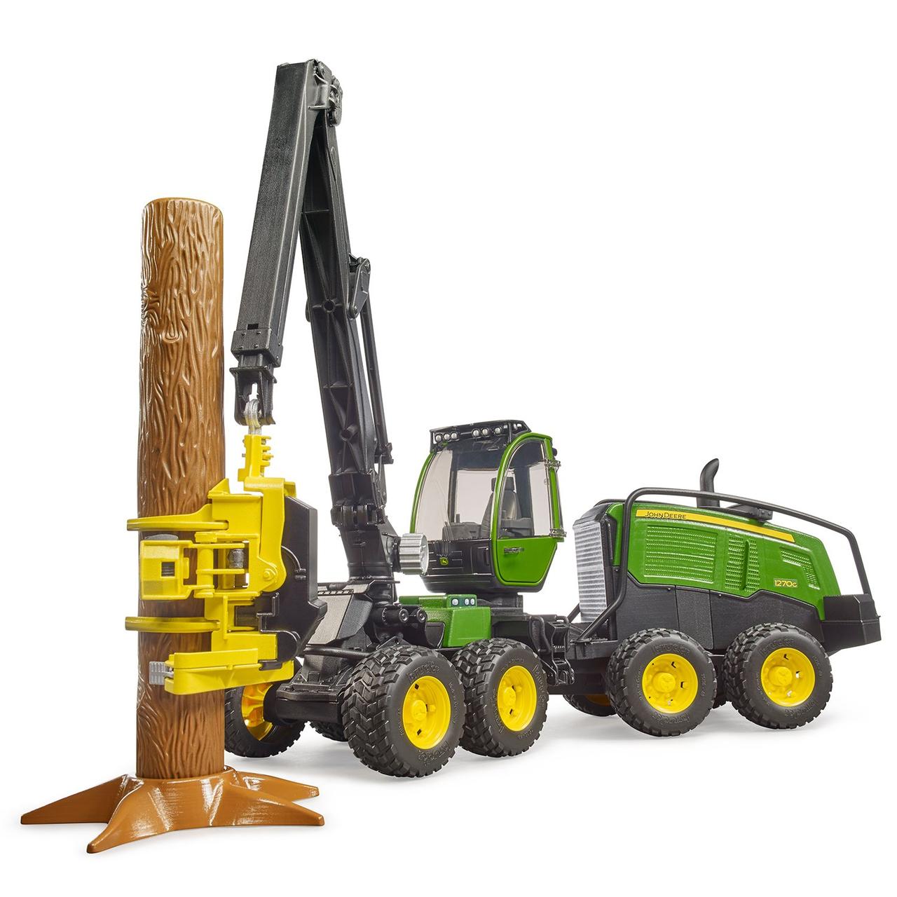 Bruder Игрушечный Харвестер John Deere 1270G с бревном (Брудер 02-135) - фото 6 - id-p100559614