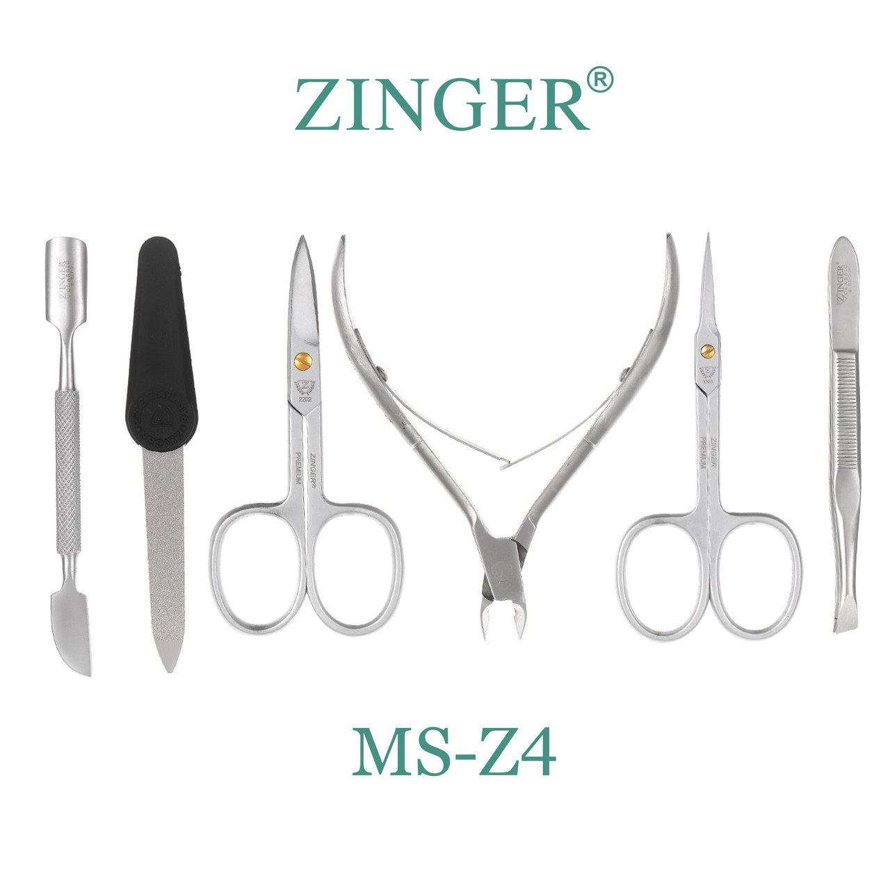 Маникюрный набор Zinger дорожный, 6 предметов