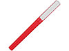 Ручка пластиковая шариковая трехгранная Nook с подставкой для телефона в колпачке, красный/белый, фото 2