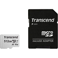 Transcend 300S + adapter флеш (flash) карты (TS512GUSD300S-A)