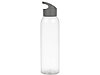 Бутылка для воды Plain 2 630 мл, прозрачный/серый, фото 2