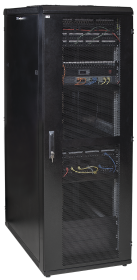 ITK Шкаф серверный 19", 24U, 600х1000, перфорированные двери, черный (место 1) - фото 1 - id-p83987275