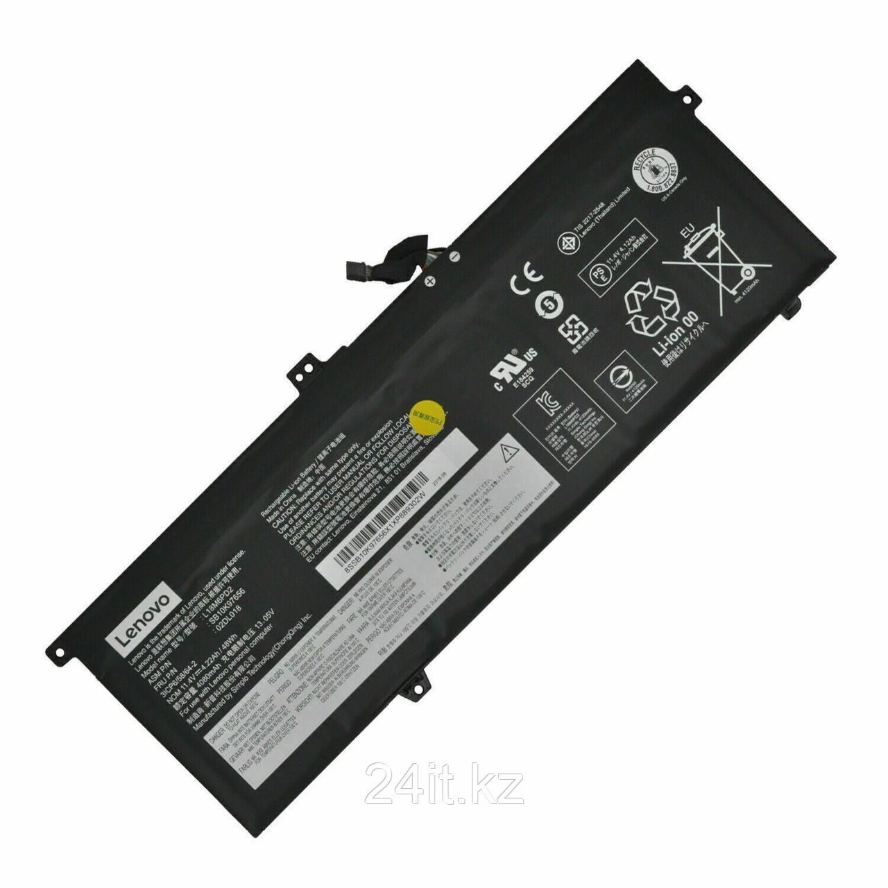 Аккумулятор L18D6PD1 для ноутбука Lenovo 11.46V 48Wh 4190mAh Оригинал
