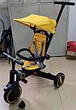 Трехколесный складной велосипед Sl 168 желтый, фото 2