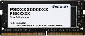 Оперативная память Patriot SO-DIMM DDR4 8Gb 3200MHz pc-25600 (PSD48G320081S)