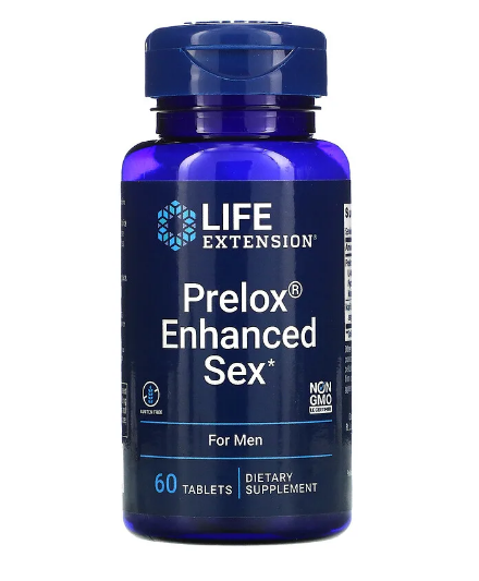 Life Extension, Prelox Enhanced Sex, для мужчин, 60 таблеток