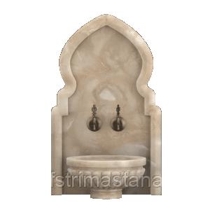 Мраморная арка АМ-50 для курны в хамам