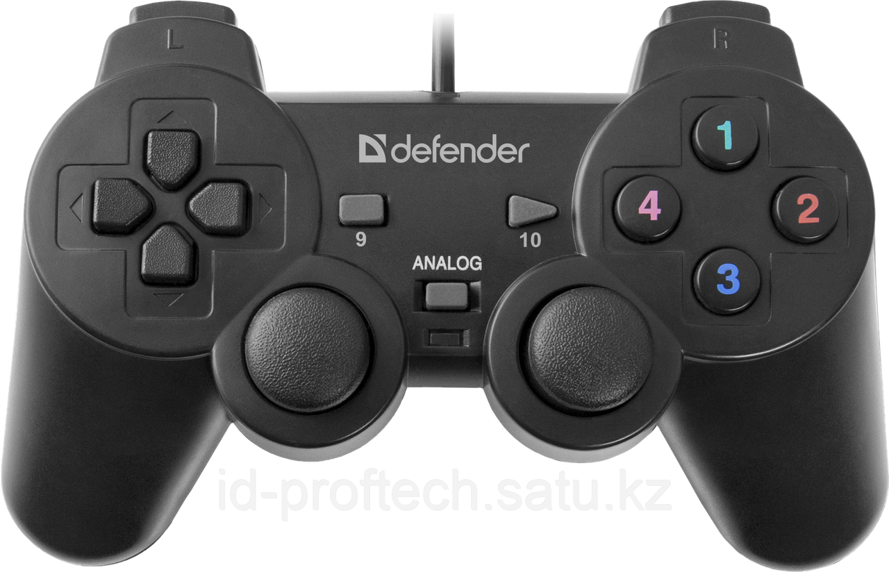 Геймпад Defender Omega USB, 12 кнопок, 2 стика, Прекрасная модель для начинающих геймеров. При доступной цене