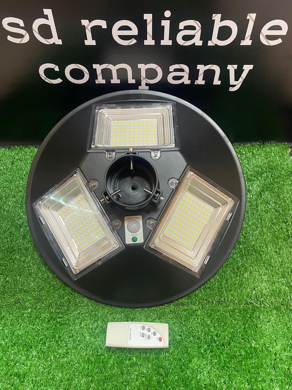 Светильник парковый уличный на солнечной батарее 150 ватт. Светильник на опору для аллей, светильники для улиц, фото 1