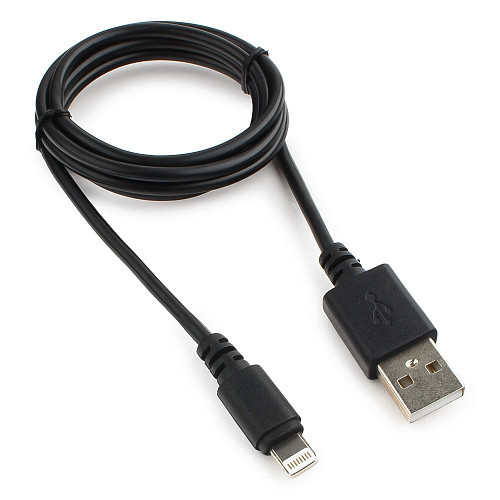 Cablexpert CC-USB-AP2MBP Кабель USB 2.0 AM/Lightning, для iPhone5/6/7/8/X, IPod, IPad, 1м, черный, пакет