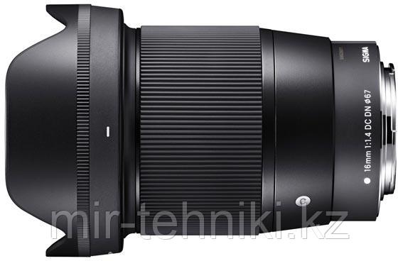 Объектив Sigma 16mm f/1.4 DC DN Contemporary для Canon EF-M - фото 1 - id-p100610617