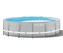 INTEX Бассейн каркасный с фильтр. (серый) 305*76 см, 26702
