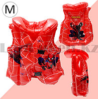 Надувной спасательный жилет для плавания Человек Паук красный M