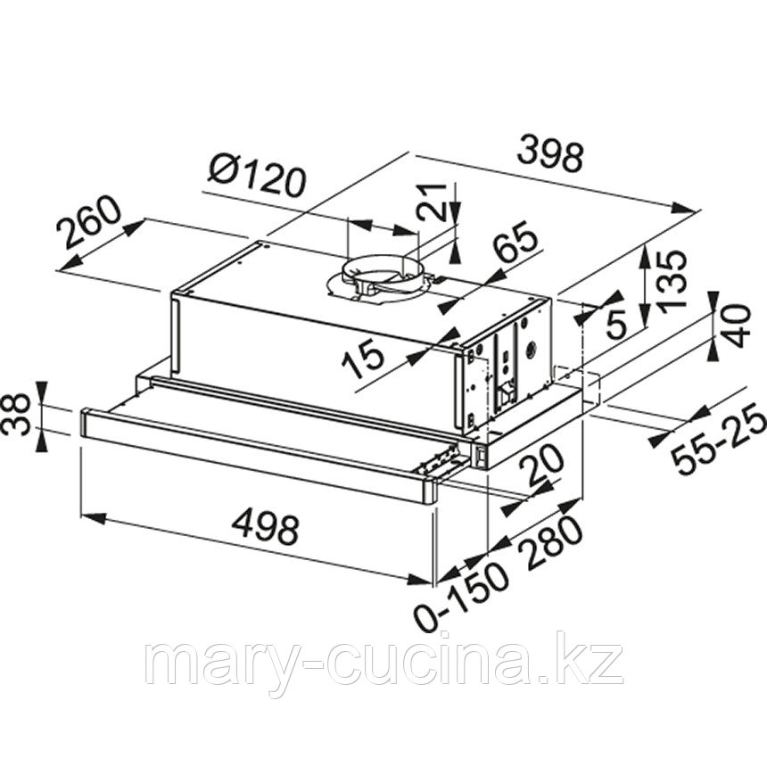 Встраиваемая вытяжка FRANKE Telescopic FTC 532L GR/XS - фото 2 - id-p100611707