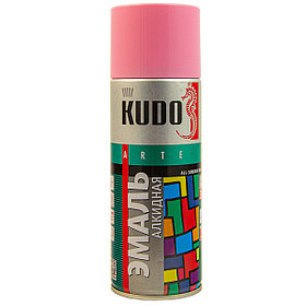 Эмаль универсальная Розовая глянцевая, KUDO 520 ml