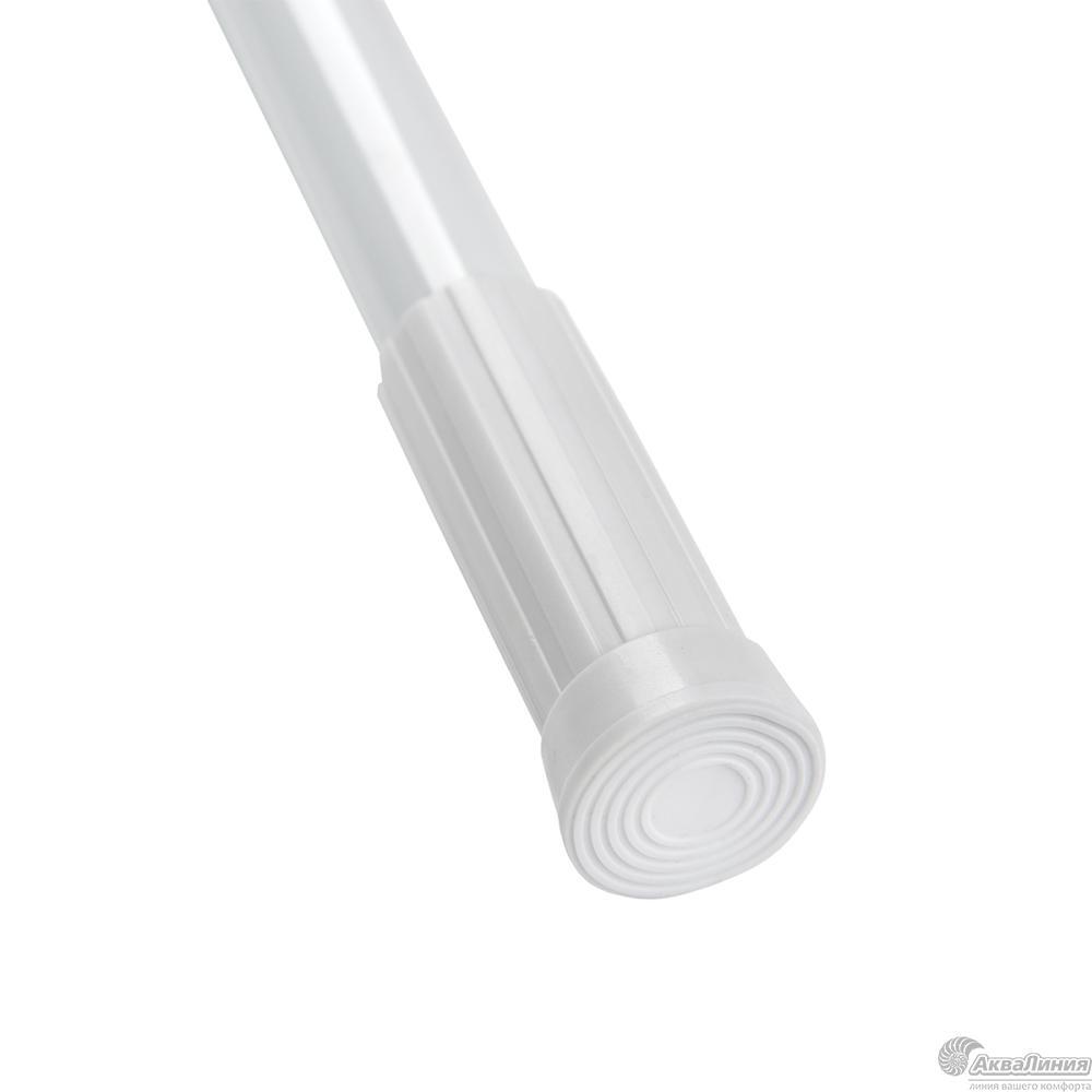 Штанга для душевой занавески, белый 1,4-2,6 (Аквалиния, Россия), фото 1