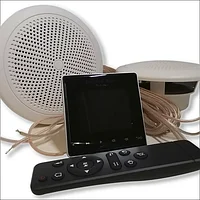 Комплект аудио для бассейнов и хамам, SW standart-2 (упр., врезные динамики, кабель) Черный, 2