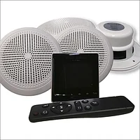 Комплект аудио для бассейнов и хамам, SW standart-4 (упр., врезные динамики, кабель) Черный, 4